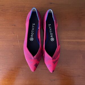 Rothy’s Red Camo Points. Size 8